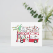 Chinesisches Neujahr - Jahr des Ochsen Postkarte (Stehend Vorderseite)