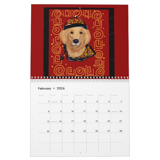 CHINESISCHES NEUJAHR KALENDER (Feb 2026)