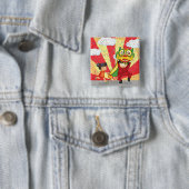 Chinesisches Neujahr Kinder Löwentanz und Laterne Button (Beispiel)