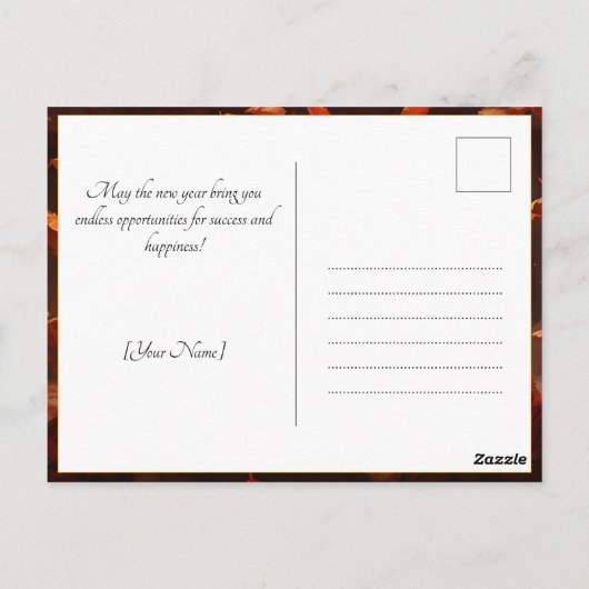 Chinesisches Neujahr mit glücklichen Kindern Postkarte (Rückseite)