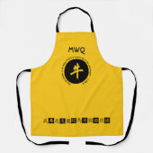CHINESISCHES NEUJAHR | Monogramm YELLOW | Jahr Ox Schürze (Vorderseite)