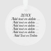 Chinesisches Neujahr Ornament (Rückseite)