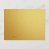 Chinesisches Neujahr Ox Roter Golden Papercut Post Einladungspostkarte (Rückseite)