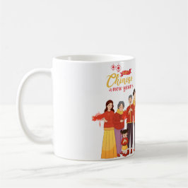 "Chinesisches Neujahr, Prosperität und Happ würdig Kaffeetasse