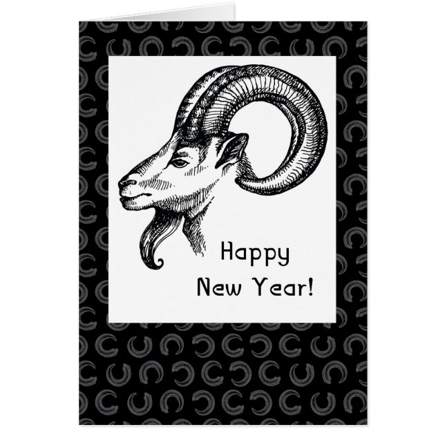 Chinesisches Neujahr, Ram, Schafe, Schwarz und Wei (Vorne)
