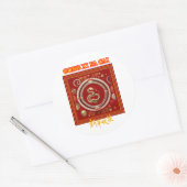 CHINESISCHES NEUJAHR RUNDER AUFKLEBER (Umschlag)