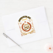CHINESISCHES NEUJAHR RUNDER AUFKLEBER (Umschlag)