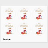 CHINESISCHES NEUJAHR RUNDER AUFKLEBER (Blatt)