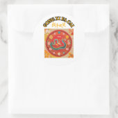 CHINESISCHES NEUJAHR RUNDER AUFKLEBER (Tasche)