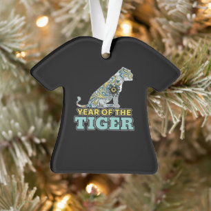 Chinesisches Neujahr - Zodiac White Tiger Ornament