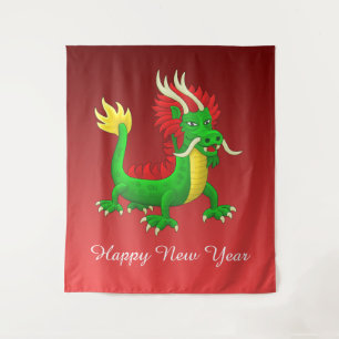 Chinesisches Neujahrs-Drache Wandteppich