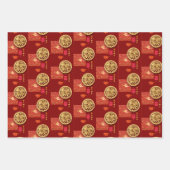 Chinesisches Neujahrs-Pferd 2026 3WpS2 Geschenkpapier Set (Vorderseite 3)
