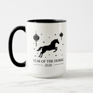 Chinesisches Neujahrs-Pferd 2026 Traditionelles Ch Tasse