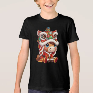 Chinesisches Neujahrs-Pferd 2026 Zodiakus Tri-Blend Shirt