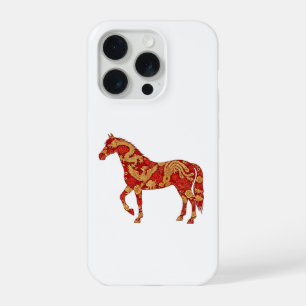 Chinesisches Neujahrs-Pferd mit Drache und Phönix  iPhone 15 Pro Hülle