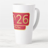 Chinesisches Neujahrs-Pferd Perfektes Geschenk Milchtasse (Rechte Ecke)