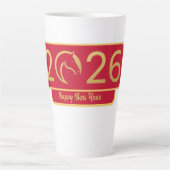 Chinesisches Neujahrs-Pferd Perfektes Geschenk Milchtasse (Vorderseite)