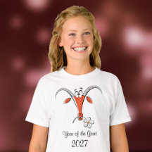 Chinesisches Neujahrs-Schaf 2027 Zodiac Mädchen
