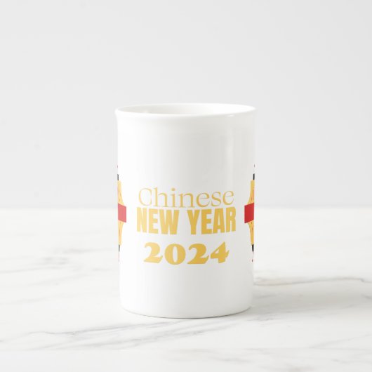 Chinesisches Neujahrsdesign - Einzigartig Porzellantasse (Vorderseite)