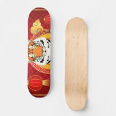 Chinesisches Neujahrsdesign mit Tiger Skateboard (Vorderseite)