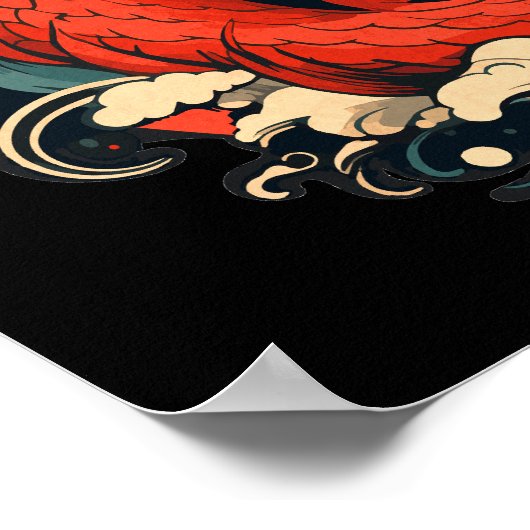 Chinesisches Neujahrsdrache Zodiac-Zeichen Poster (Ecke)