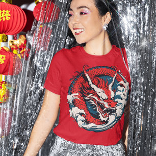 Chinesisches Neujahrsdrache Zodiac-Zeichen T-Shirt