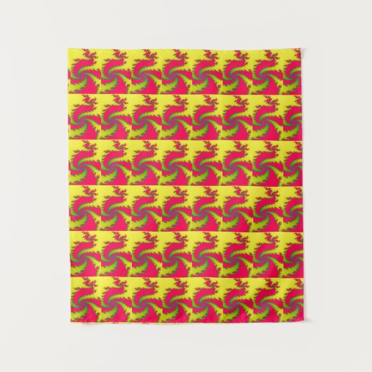 Chinesisches Neujahrsdrachenband Wandteppich (Vorderseite)