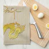 Chinesisches Neujahrsdrachengold-Papier-Schnitt Zo Geschirrtuch (Viertel Falte)