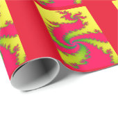 Chinesisches Neujahrsdrachenpapier zum Fraktal Geschenkpapier (Rolleneckpunkt)