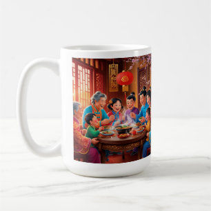 Chinesisches Neujahrsfamilienfest Kaffeetasse