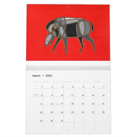 Chinesisches Neujahrsfest 2017-jährig vom Hahn Kalender (Mär 2026)