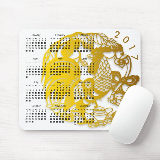 Chinesisches Neujahrsfest 2017 Kalender Mousepad (Mit Mouse)