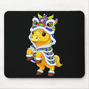 Chinesisches Neujahrsfest 2026 Löwentanz Süßes Pfe Mousepad