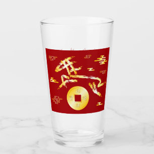 Chinesisches Neujahrsfest des Pferdes 2026 4724 Fe Glas