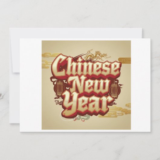 Chinesisches Neujahrsfest Einladung (Vorderseite)