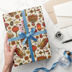 Chinesisches Neujahrsfest Geschenkpapier