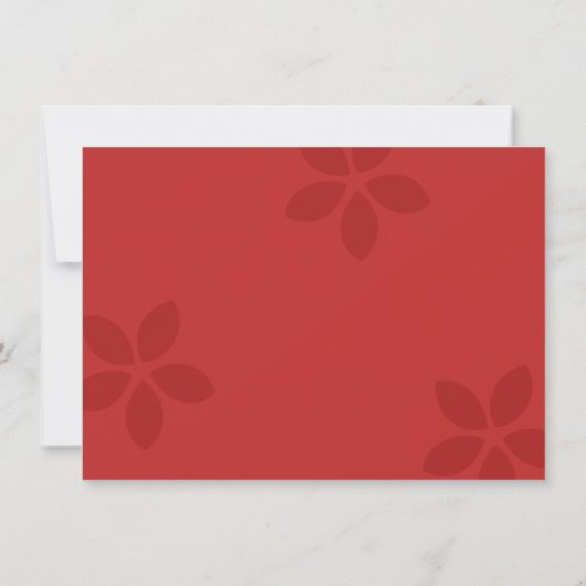 Chinesisches Neujahrsfest Gold Rote Einladung (Rückseite)