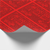 Chinesisches Neujahrsfest mit doppeltem Rabbit Geschenkpapier (Ecke)