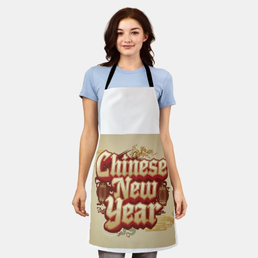 Chinesisches Neujahrsfest Schürze (Getragen)
