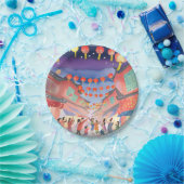 Chinesisches Neujahrsfest | Wasserfarben Celebrati Pappteller (Party)