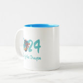 Chinesisches Neujahrsgeschenk des Drachen Zweifarbige Tasse (Vorderseite Links)