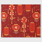 Chinesisches Neujahrsglühpapier Geschenkpapier (Flach)