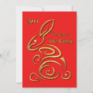 Chinesisches Neujahrshollen Einladung