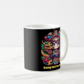 Chinesisches Neujahrsmädchen, Drache, Blume Kaffeetasse (VorderseiteRechts)
