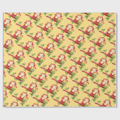 Chinesisches Neujahrspapier des Roten Affen Geschenkpapier (Flach)