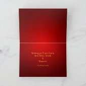 Chinesisches Neujahrspferd 2026 HGC5 Weihnachtskar Feiertagskarte (Innenseite)