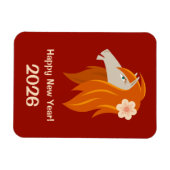 Chinesisches Neujahrspferd 2026 Zodiac Magnet (Horizontal)