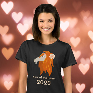 Chinesisches Neujahrspferd 2026 Zodiac Women T-Shirt