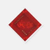 Chinesisches New Year Children Dragon Dance PPN Serviette (Ecke)