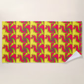 Chinesisches New Year Dragon Beach Handtuch (Vorderseite)